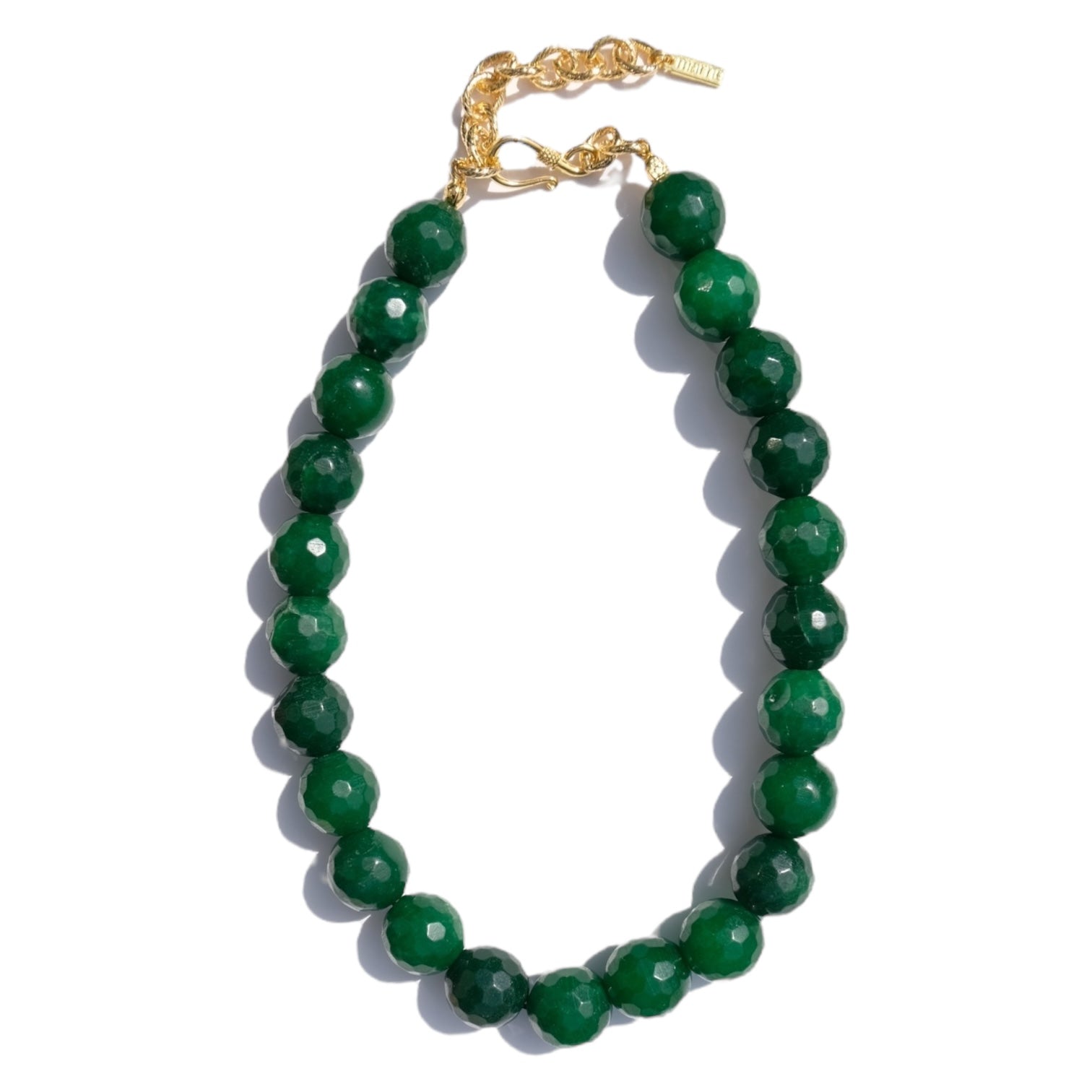 House Of Marne-Green Agate Choker-Kolye-1-Milagron.com