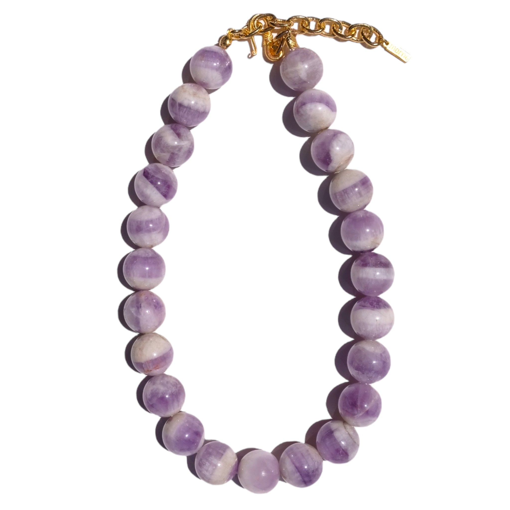 House Of Marne-Milky Amethyst Choker-Kolye-1-Milagron.com