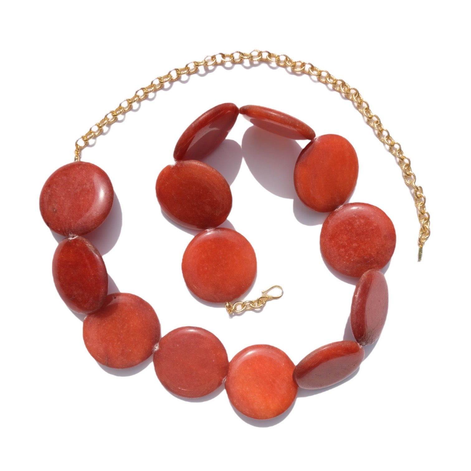 House Of Marne-Red Magnesite Belt-Kemer-1-Milagron.com