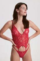 House Of Silk-Eva Dantelli Tanga Kırmızı-Tanga-4-Milagron.com