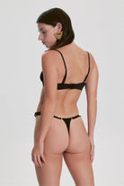 House Of Silk-Helen Toparlayıcı Demi Sütyen Siyah-Sütyen-3-Milagron.com