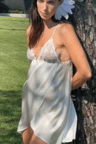 House Of Silk-İpek Rita Babydoll Beyaz-Gecelik-5-Milagron.com