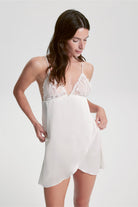 House Of Silk-İpek Rita Babydoll Beyaz-Gecelik-7-Milagron.com