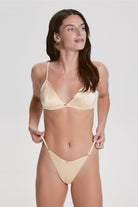 House Of Silk-İpek Üçgen Sütyen Vanilya-Sütyen-1-Milagron.com