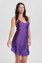 House Of Silk-İpeksi Saten Slip Elbise Gece Moru-Elbise-3-Milagron.com