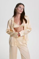 House Of Silk-Kişiselleştirilebilir İpek Florence Pijama Takımı Vanilya-Pijama Takımı-1-Milagron.com