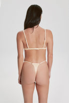 House Of Silk-Kişiselleştirilebilir İpek Üçgen Tanga Vanilya-Tanga-3-Milagron.com