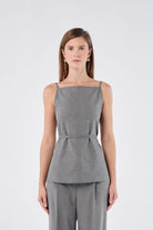 House of IKA-Askılı Sırtı Açık Bluz-Top-1-Milagron.com