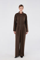 House of IKA-Fermuarlı Lyocell Tulum (tencel™)-Tulum-1-Milagron.com