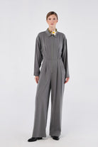 House of IKA-Fermuarlı Lyocell Tulum (tencel™)-Tulum-1-Milagron.com