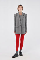 House of IKA-Geniş Kesim Viskon Blazer-Ceket-1-Milagron.com