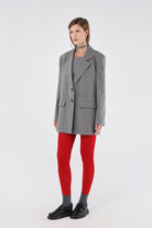 House of IKA-Geniş Kesim Viskon Blazer-Ceket-2-Milagron.com