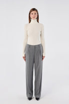 House of IKA-Geniş Paça Viskon Pantolon-Kumaş Pantolon-1-Milagron.com