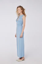 House of IKA-Kesik Detaylı Büzgülü Maxi Elbise-Elbise-2-Milagron.com