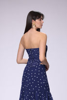 House of IKA-Puantiyeli Straplez Bluz-Bluz-3-Milagron.com