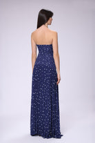 House of IKA-Puantiyeli Straplez Piliseli Elbise-Elbise-4-Milagron.com