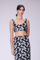 House of IKA-Siyah Beyaz Dantel Bluz-Bluz-1-Milagron.com