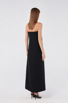 House of IKA-Straplez Maxi Elbise-Elbise-3-Milagron.com