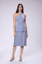 House of IKA-Tek Omuz Piliseli Elbise-Elbise-1-Milagron.com