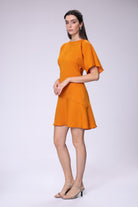 House of IKA-Yarasa Kol Keten Elbise-Elbise-2-Milagron.com