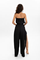 Husufi-Freeside Siyah Yırtmaçlı Şalvar Pantolon-Pantolon-6-Milagron.com