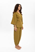 Husufi-Kruvaze Yeşil Kimono-Kimono-4-Milagron.com