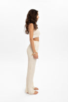 Husufi-Naturel Bürümcüklü Skinny Pantolon-Pantolon-5-Milagron.com