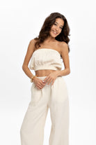 Husufi-Naturel Müslin Croptop-Top-3-Milagron.com