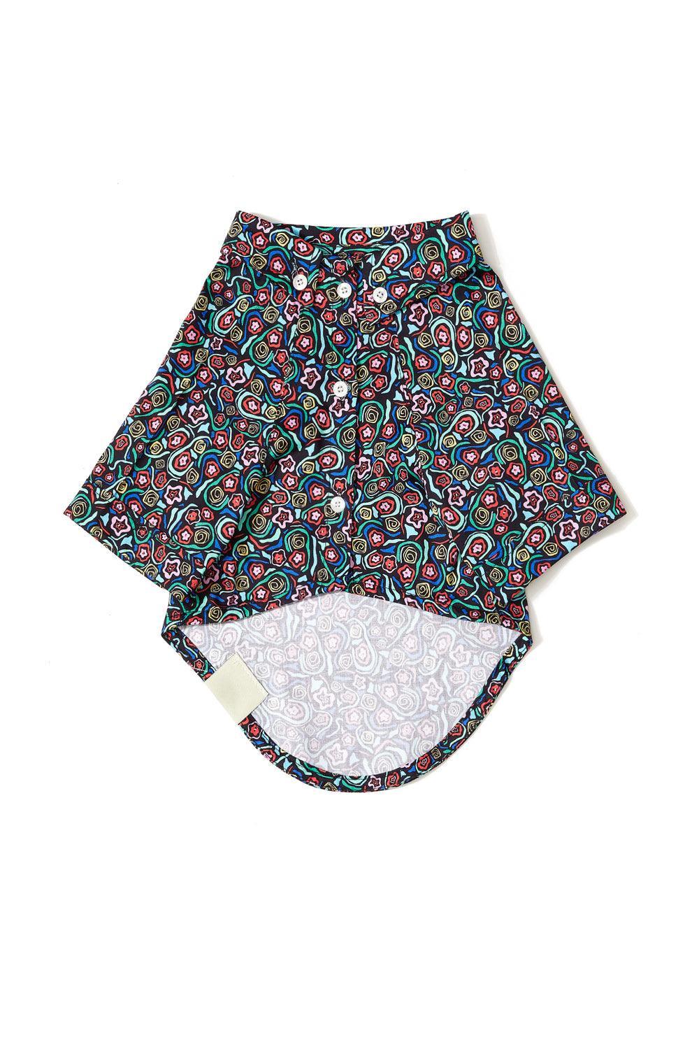 Hypet Fashion-Abstarct Flowers Gömlek-Köpek-2-Milagron.com