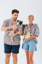 Hypet Fashion-Blue Floral Gömlek-Köpek-4-Milagron.com