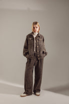 Deep Brown Wool-Blend Quiet Luxury Suit