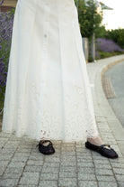 Giselle White Maxi Skirt