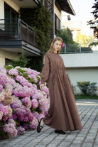 Irisa Brown Maxi Dress
