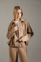 Sand-Tone Modal-Cotton Hooded Tracksuit