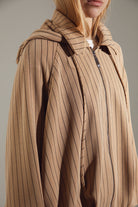 Sand-Tone Modal-Cotton Hooded Tracksuit