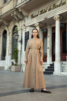 Senna Beige Shirt Dress