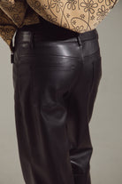 Wide-Leg Premium Eco-Leather Trousers