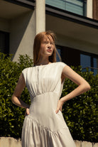 Bella Beige Maxi Dress
