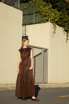 Bella Brown Maxi Dress