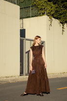 Bella Brown Maxi Dress