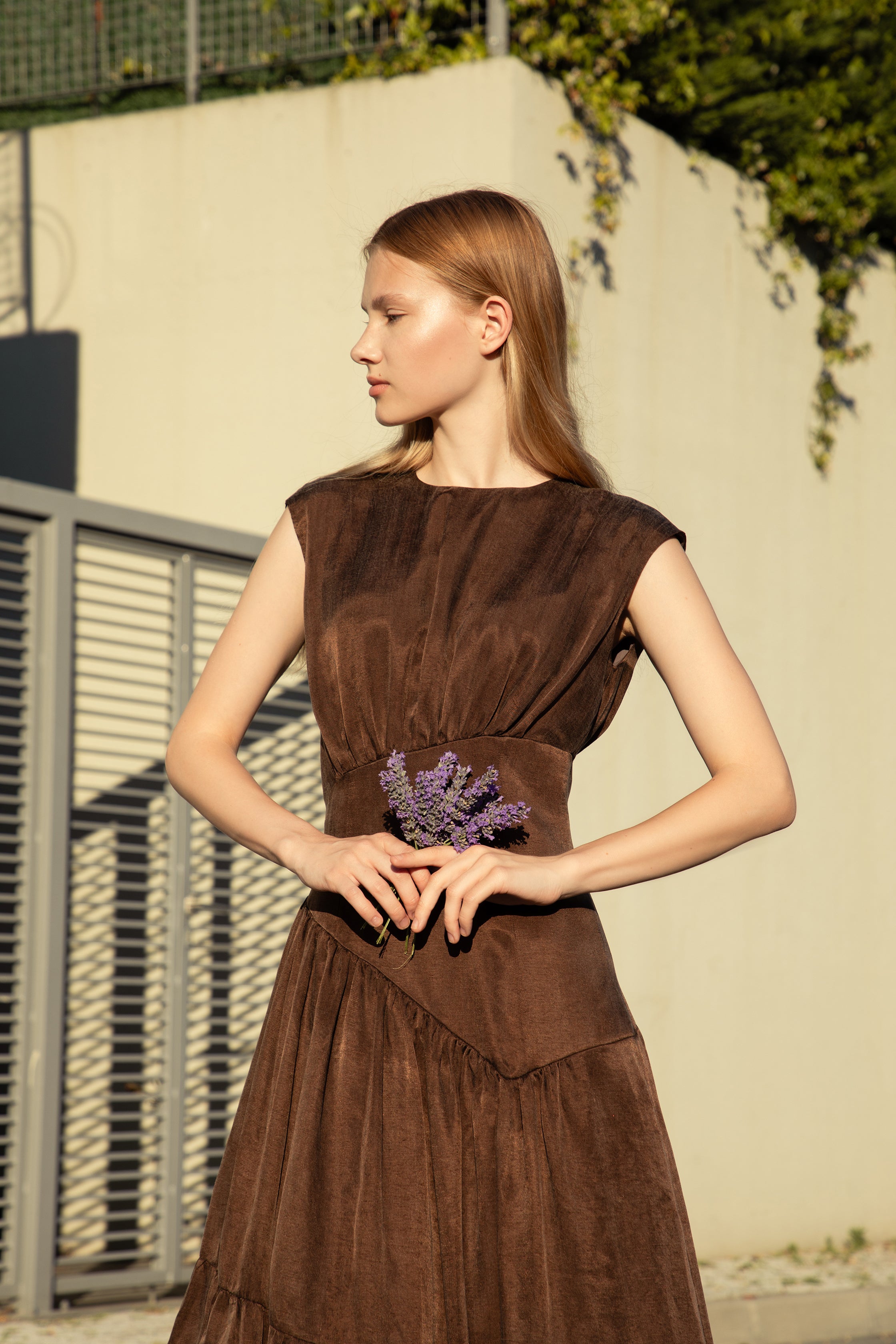 Bella Brown Maxi Dress