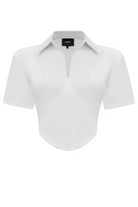 Bo&Po-Stella Corset Top White-Top-1-Milagron.com