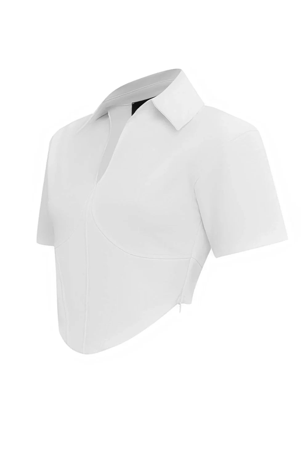 Bo&Po-Stella Corset Top White-Top-2-Milagron.com