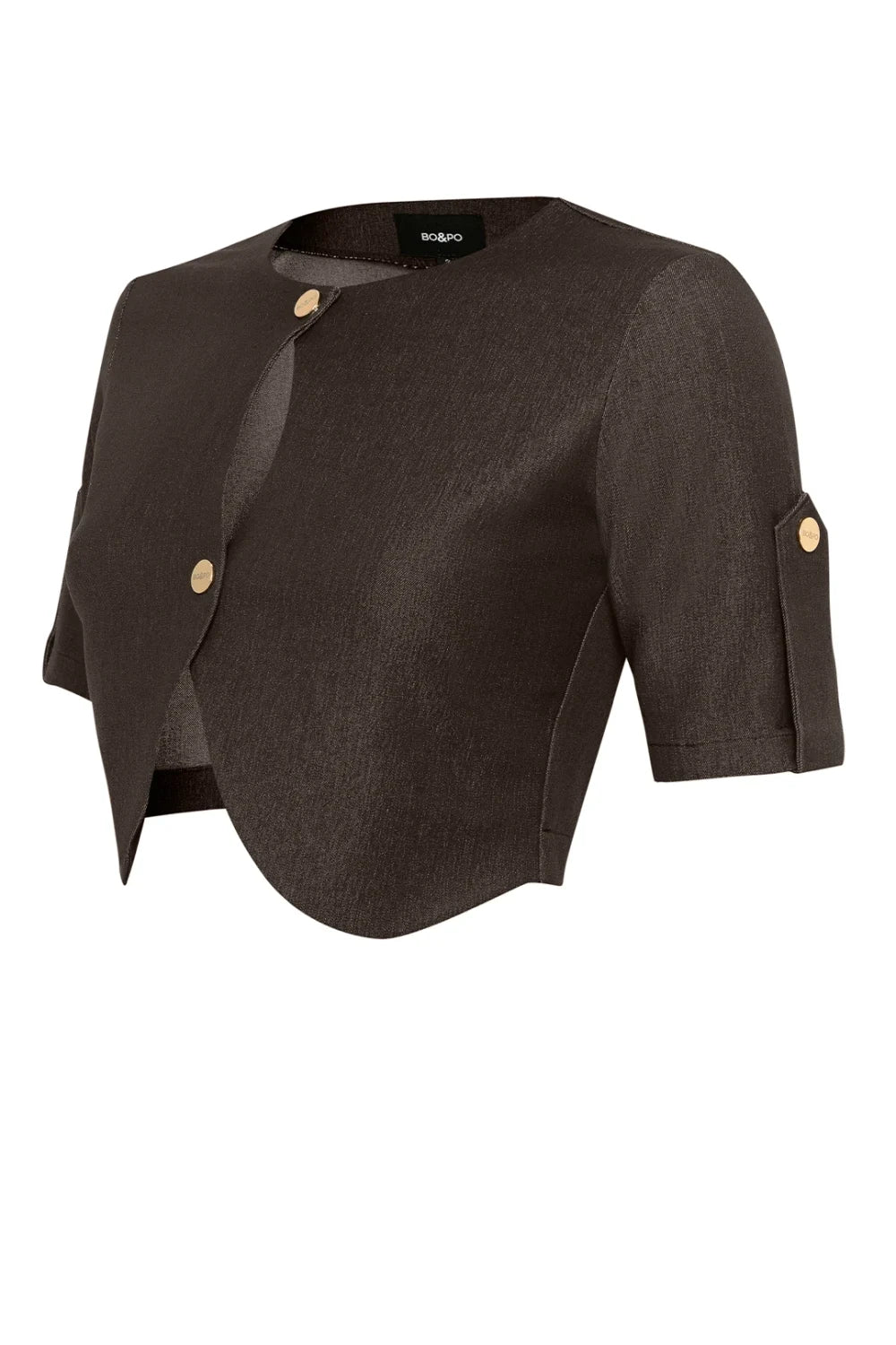 Bo&Po-Amor Top Brown-Top-2-Milagron.com