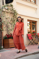Sofia Shirt & Skirt Set
