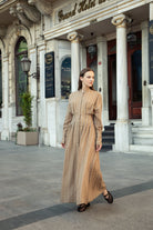Senna Beige Shirt Dress