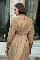 Senna Beige Shirt Dress