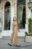 Senna Beige Shirt Dress