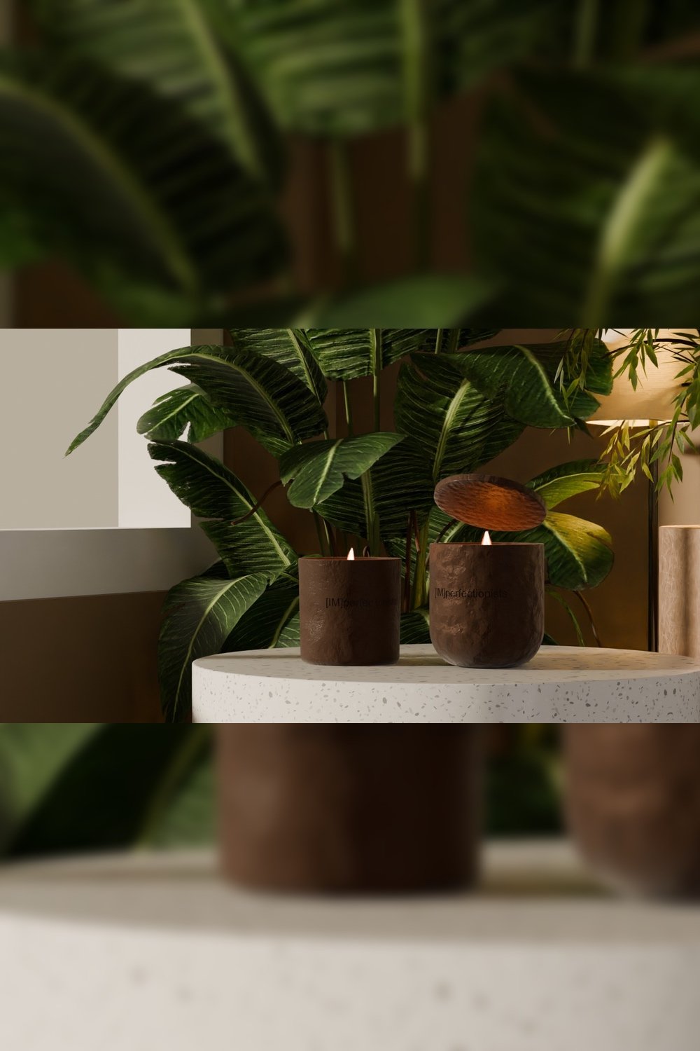 IMperfectionists-Kahverengi Seramik Kaplan Mum-Mum-6-Milagron.com