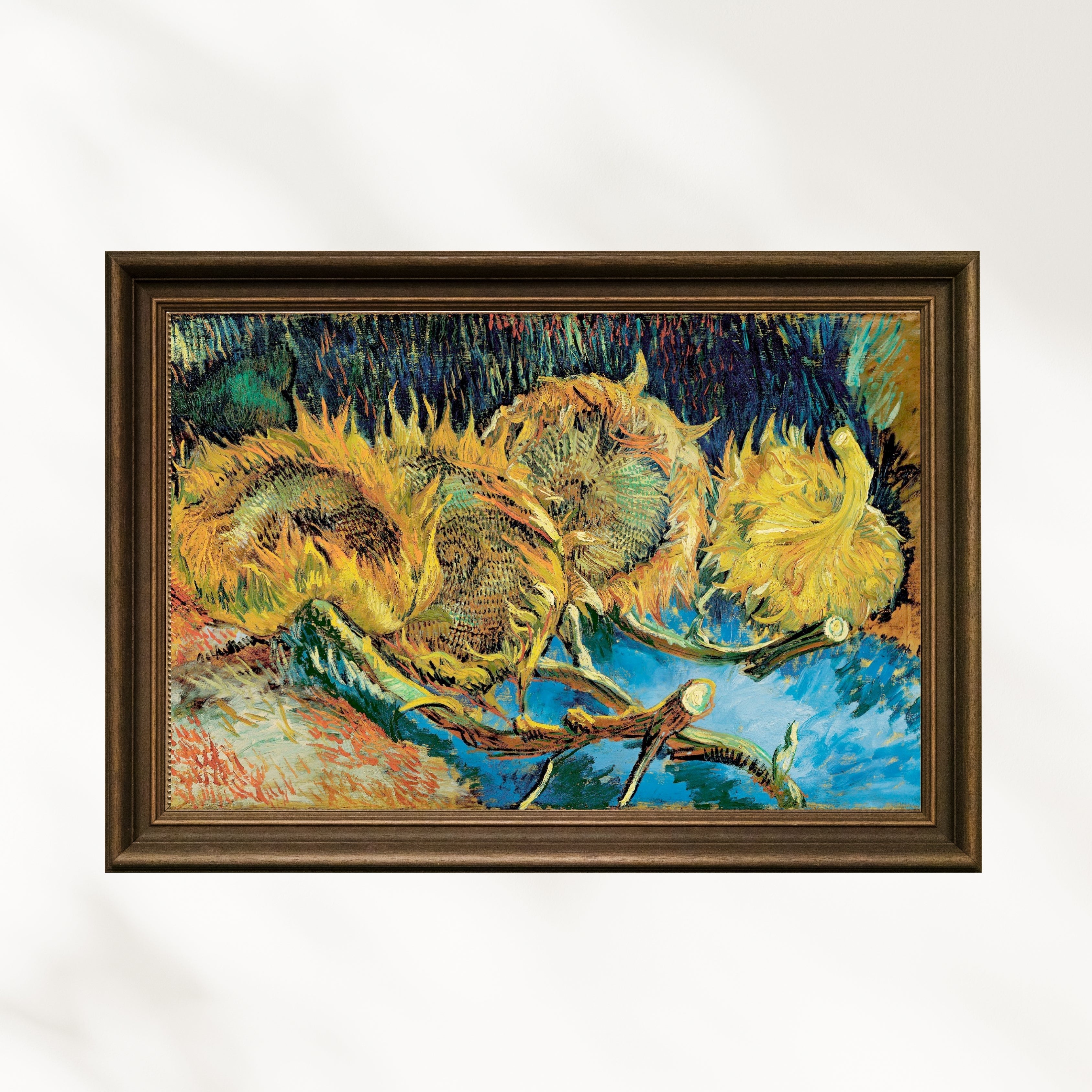 Vincent Van Gogh - Tohuma Dönmüş Dört Ayçiçeği